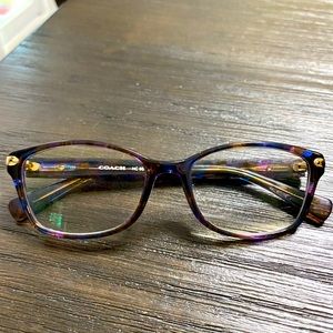 Coach 5288 Confetti Purple Prescription glasses.